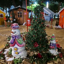 Snowmen in hot Cartagena